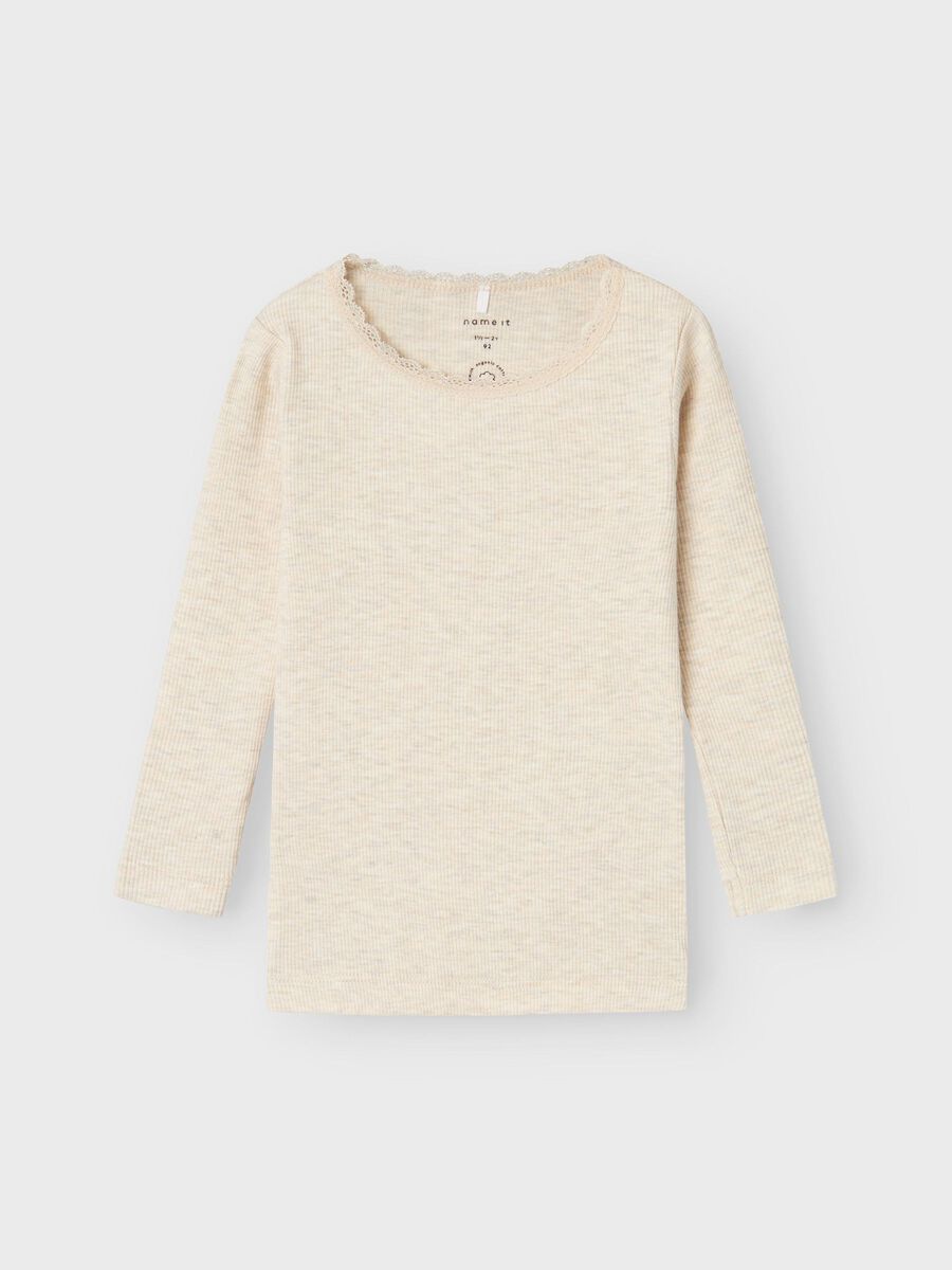 BASIC TOP MET LANGE MOUWEN