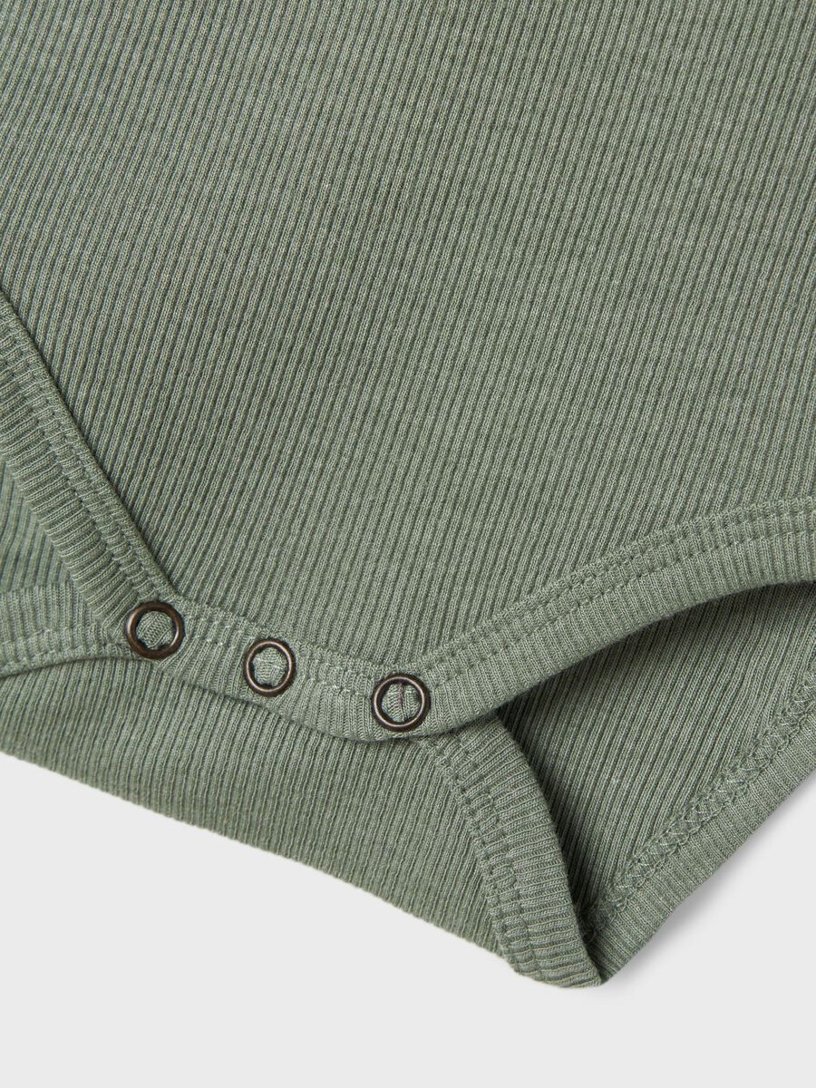 LANGE MOUWEN RIB ROMPER