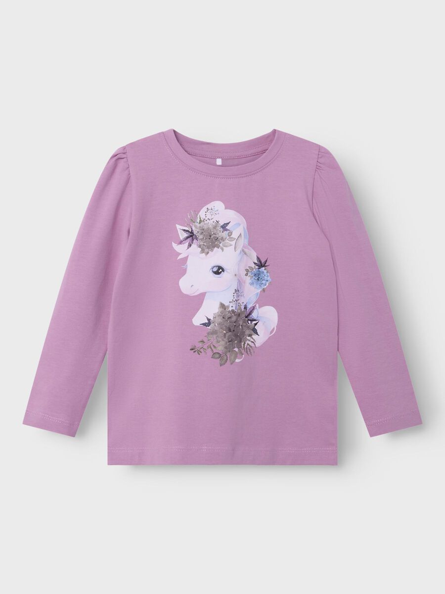 REGULAR FIT TOP MET LANGE MOUWEN