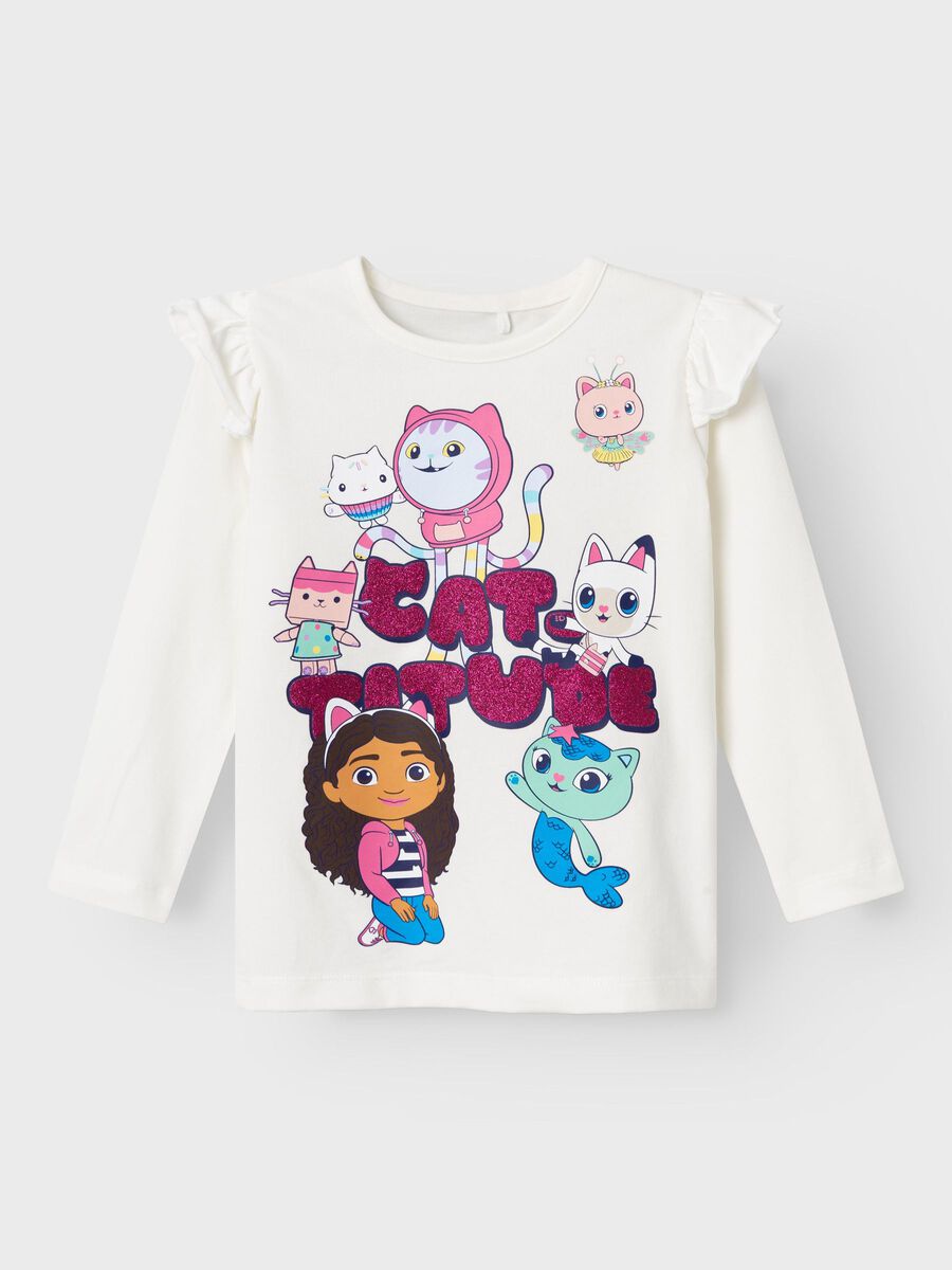 GABBY'S POPPENHUIS TOP MET LANGE MOUWEN