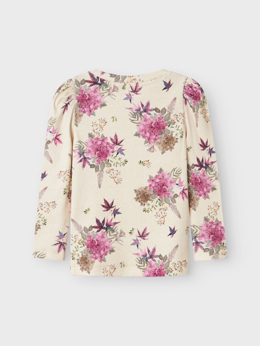 SLIM FIT TOP MET LANGE MOUWEN