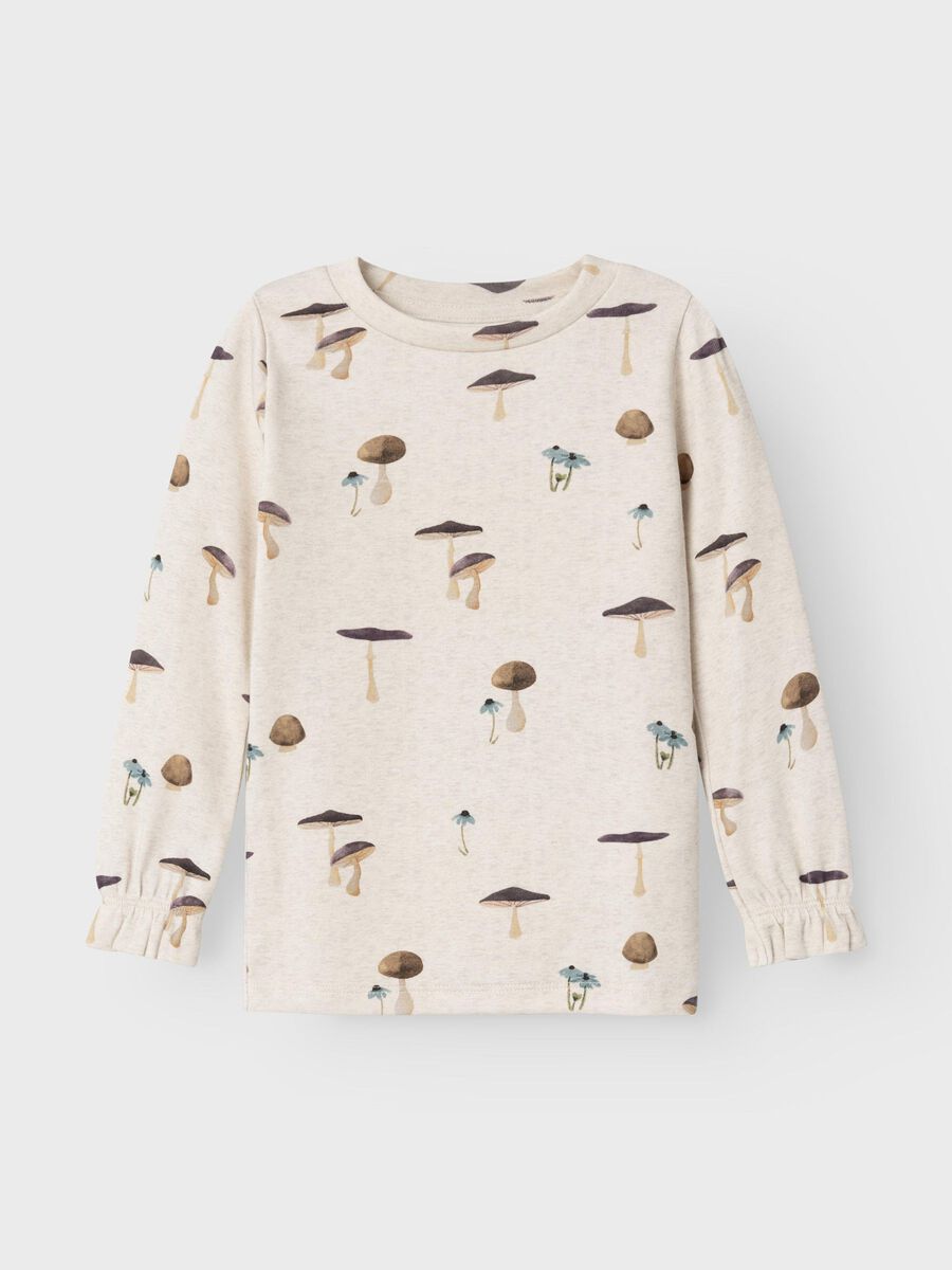 SLIM FIT TOP MET LANGE MOUWEN