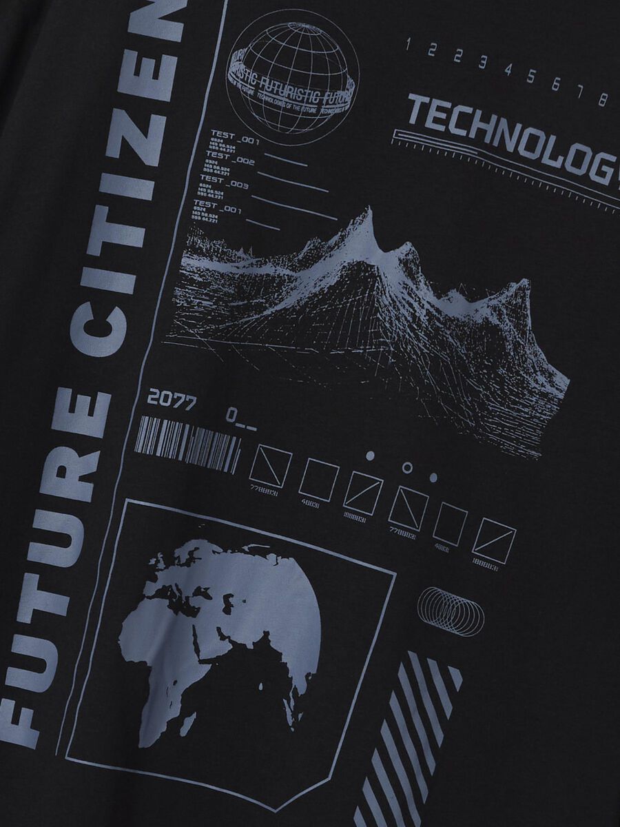 REGULAR FIT TOP MET LANGE MOUWEN