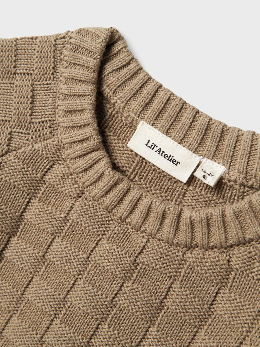 STRUCTUUR GEBREIDE TRUI