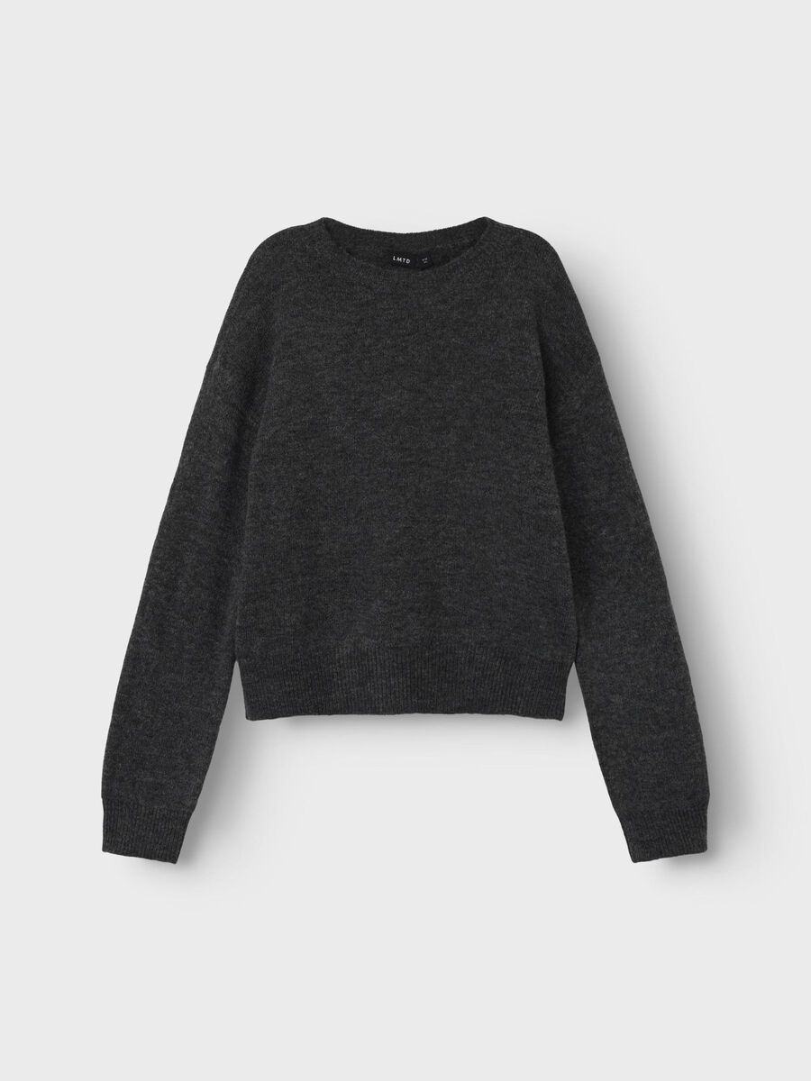 LANGE MOUWEN GEBREIDE TRUI