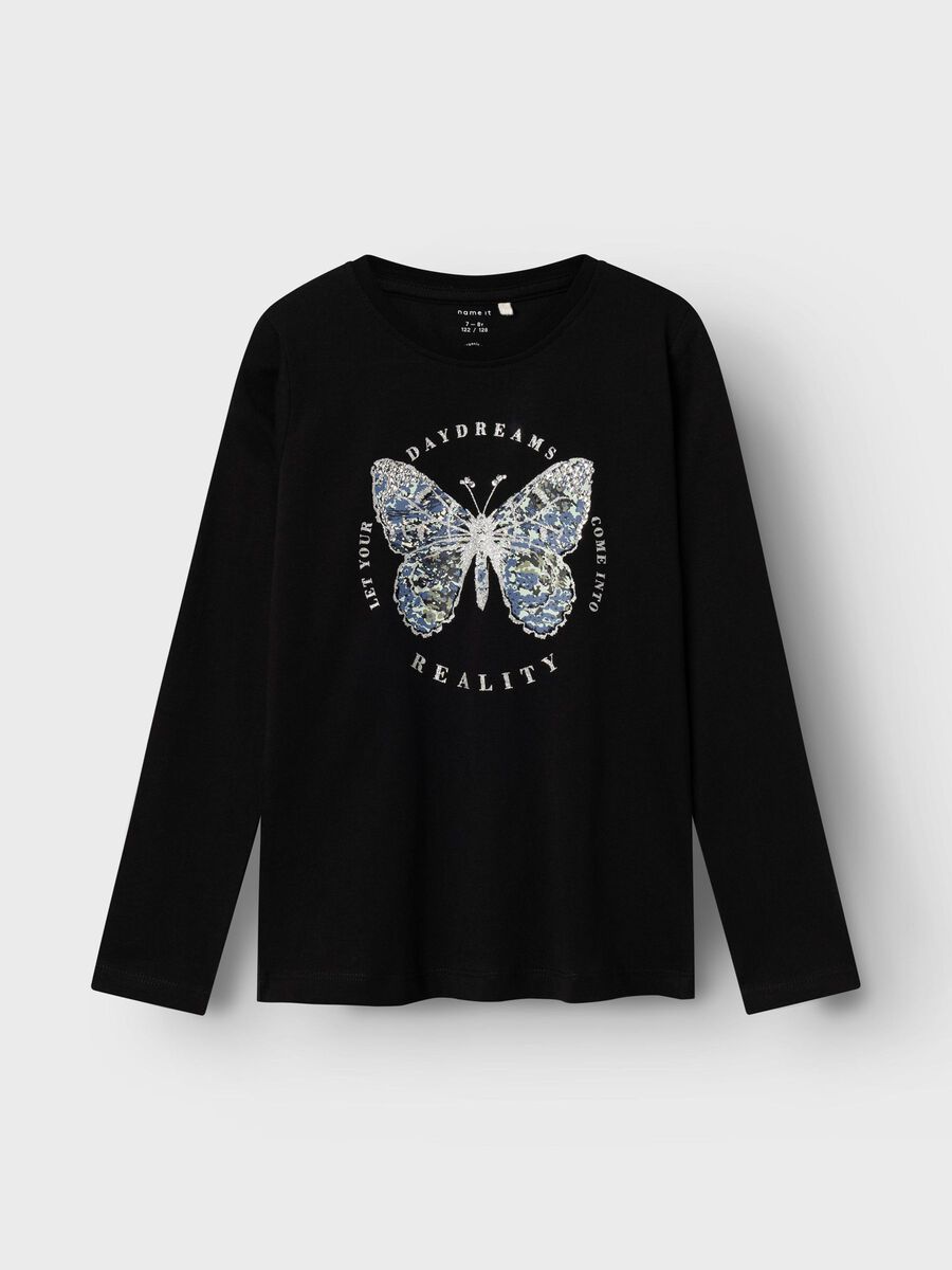 BIOLOGISCH KATOEN TOP MET LANGE MOUWEN