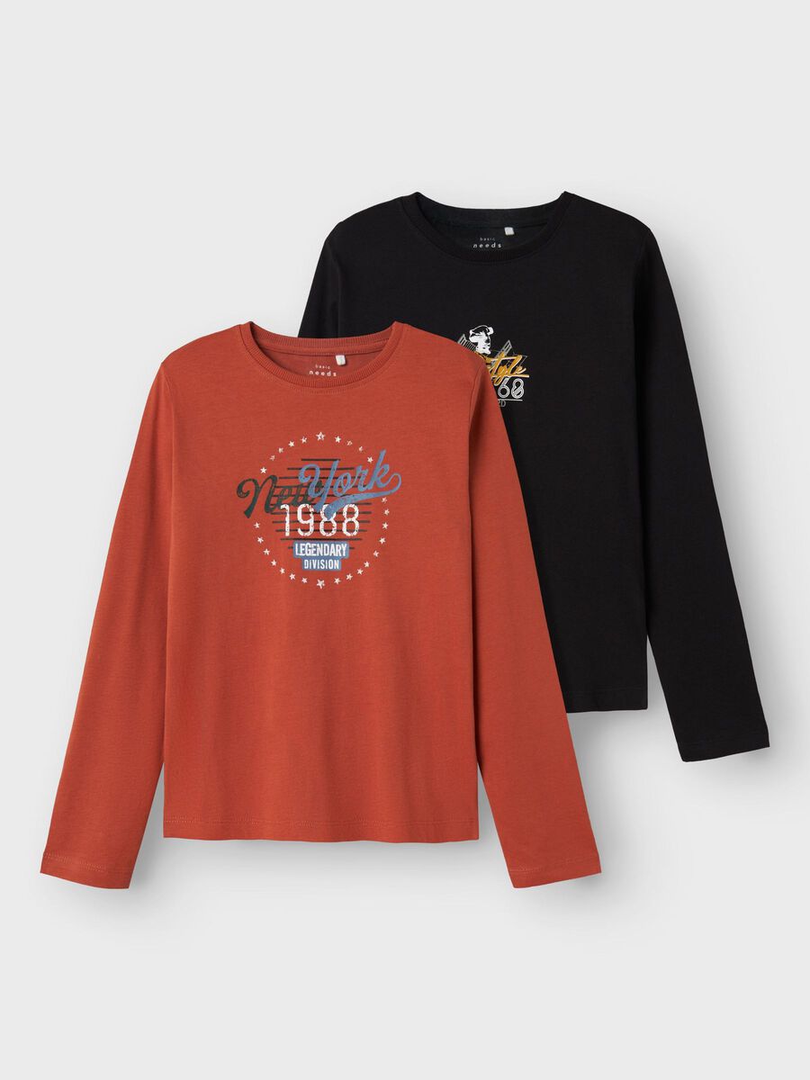 2-PACK TOP MET LANGE MOUWEN