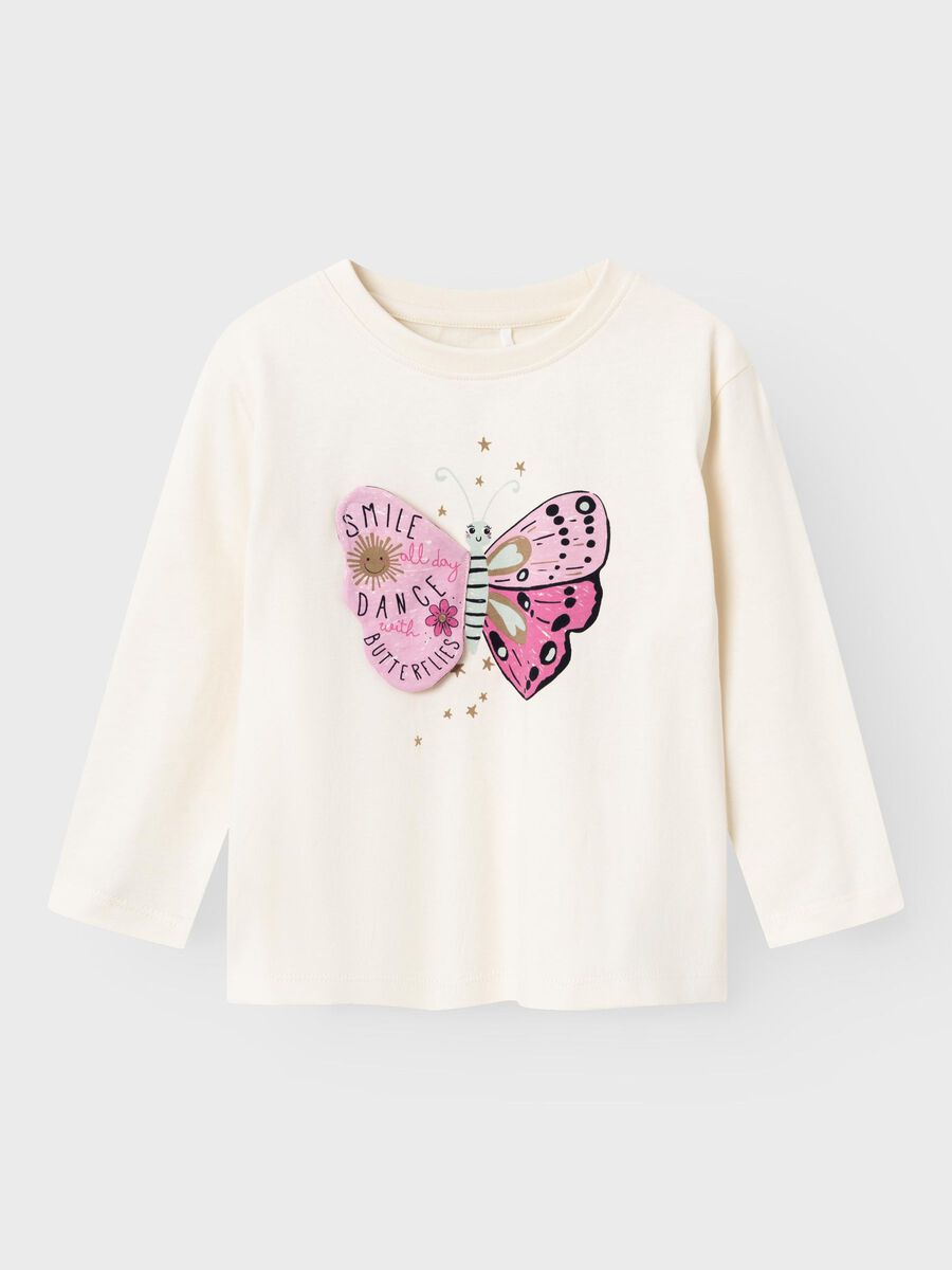 REGULAR FIT TOP MET LANGE MOUWEN