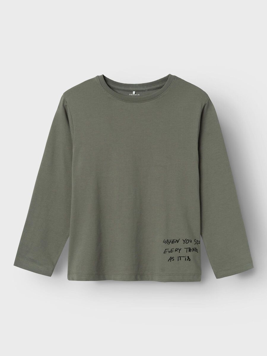 BIOLOGISCH KATOEN TOP MET LANGE MOUWEN