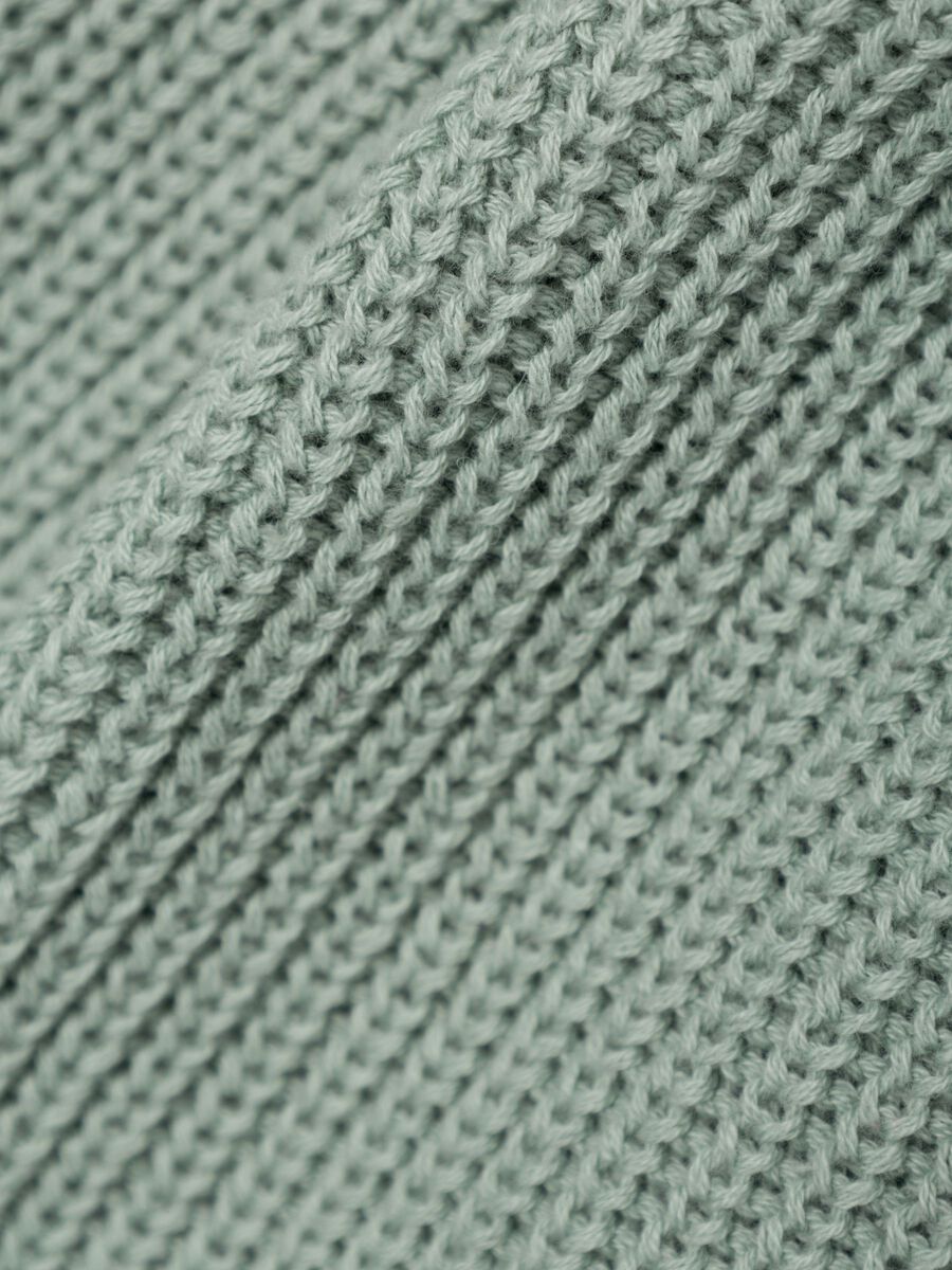 LANGE MOUWEN GEBREIDE TRUI