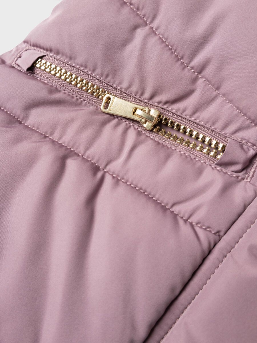 LANGE GEWATTEERDE JAS