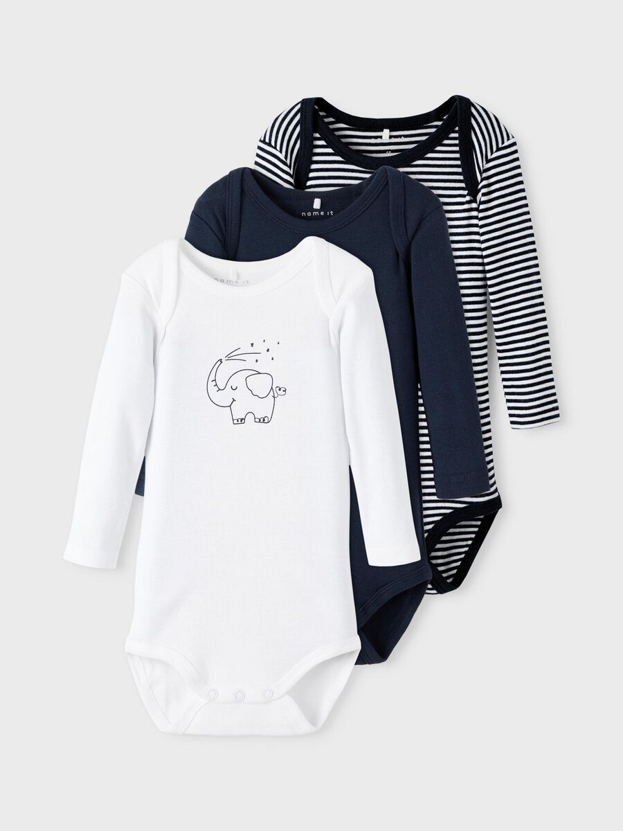 ELEPHANT 3-PACK ROMPER