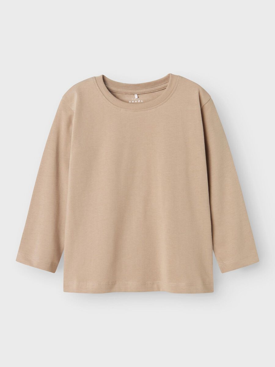 REGULAR FIT TOP MET LANGE MOUWEN