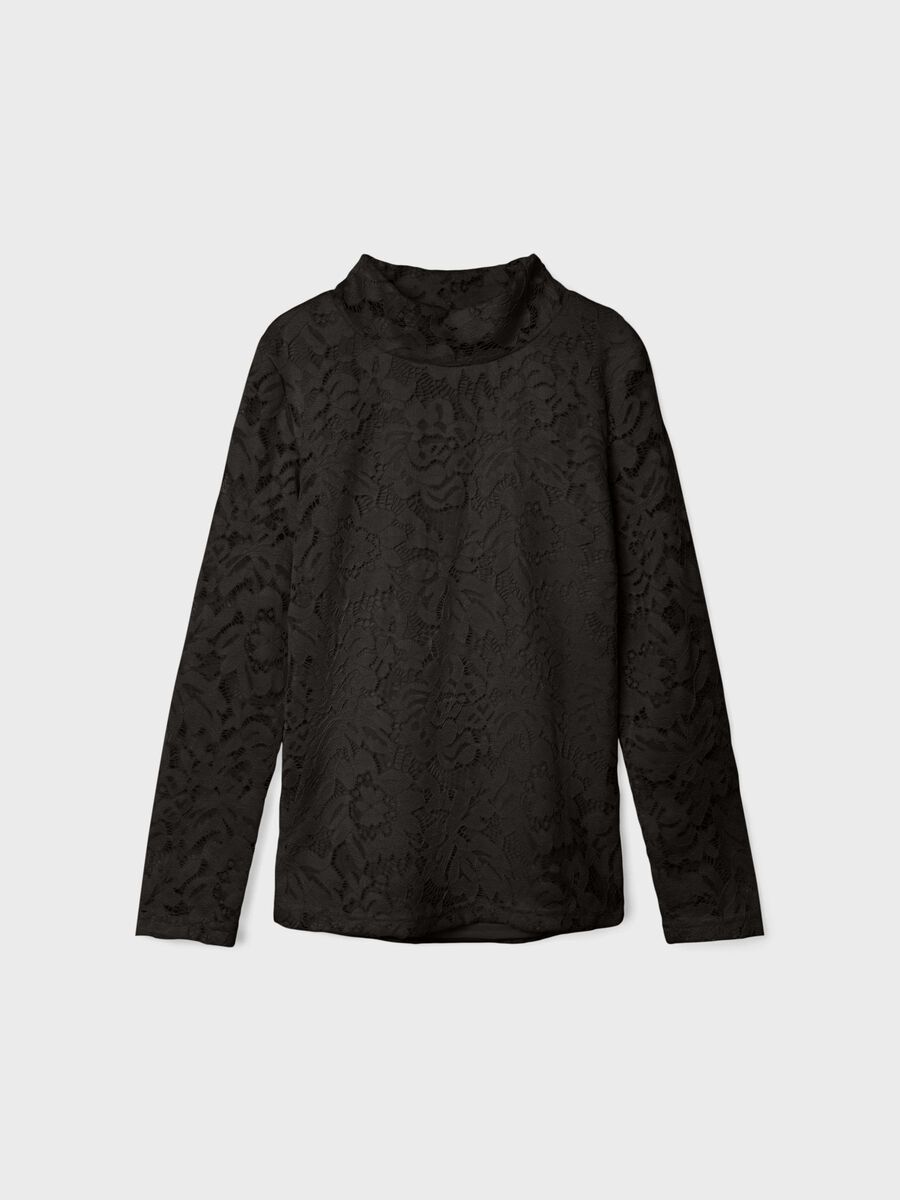 REGULAR FIT TOP MET LANGE MOUWEN