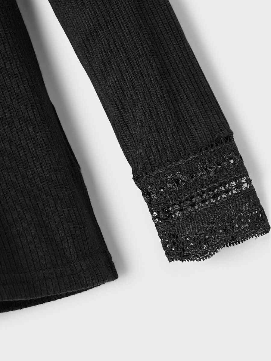 X-SLIM FIT TOP MET LANGE MOUWEN