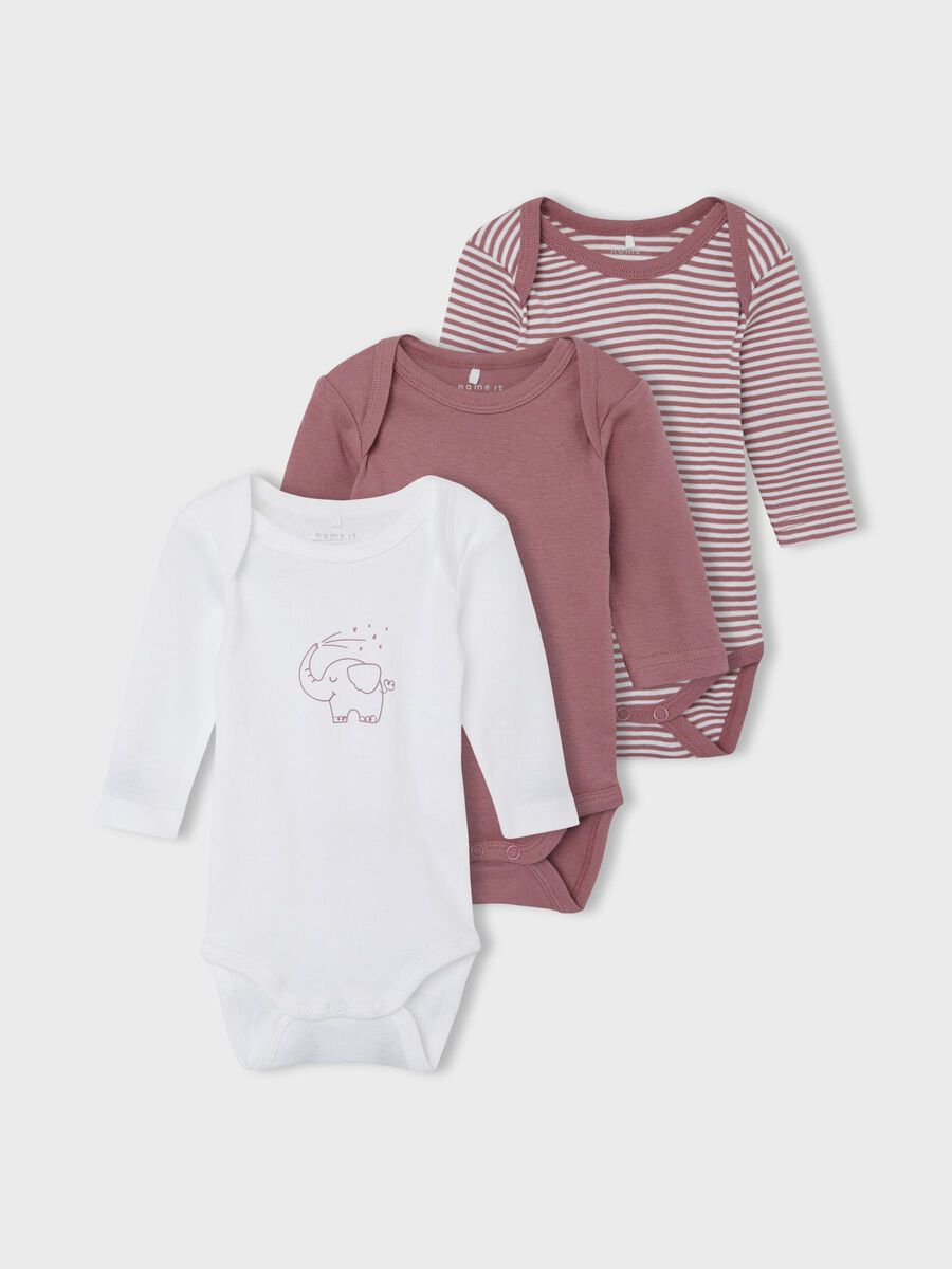 ELEPHANT 3-PACK ROMPER