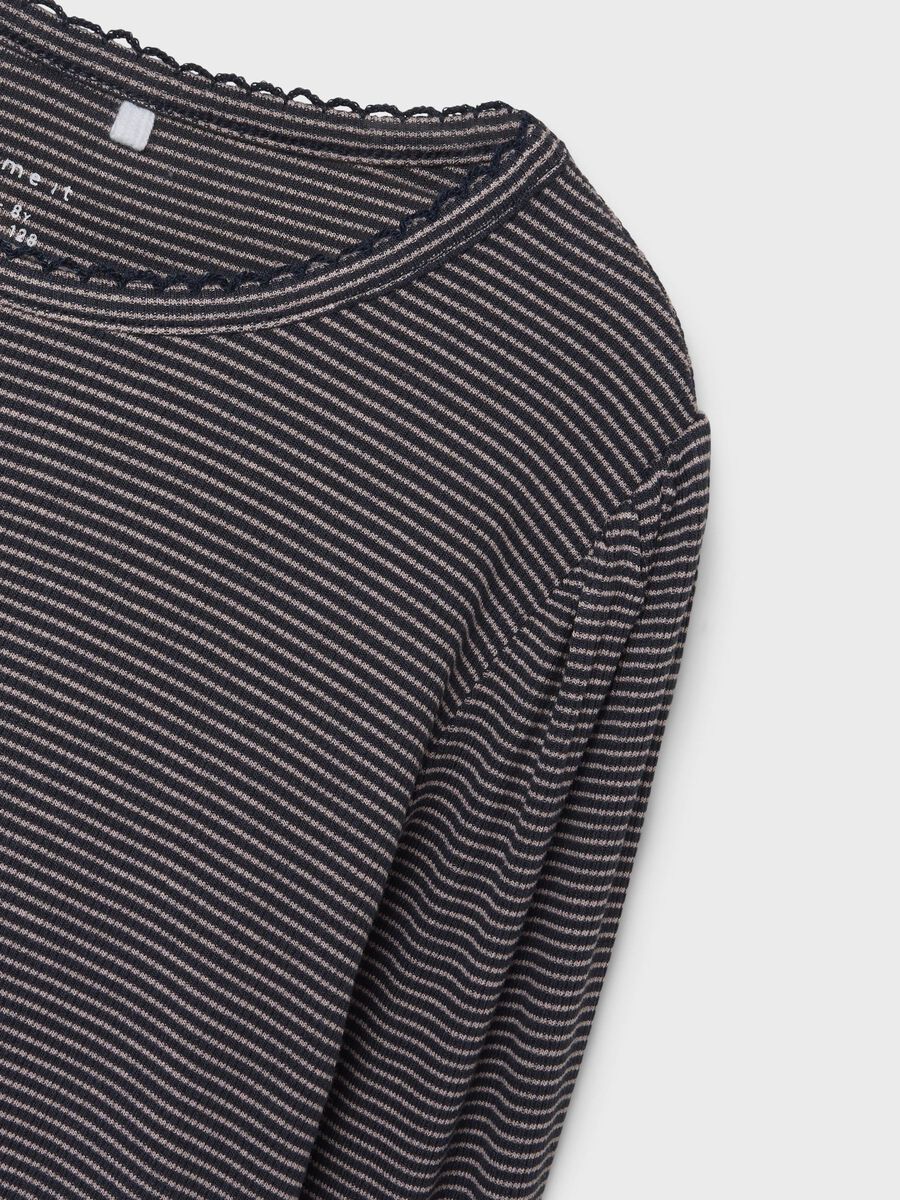 REGULAR FIT TOP MET LANGE MOUWEN