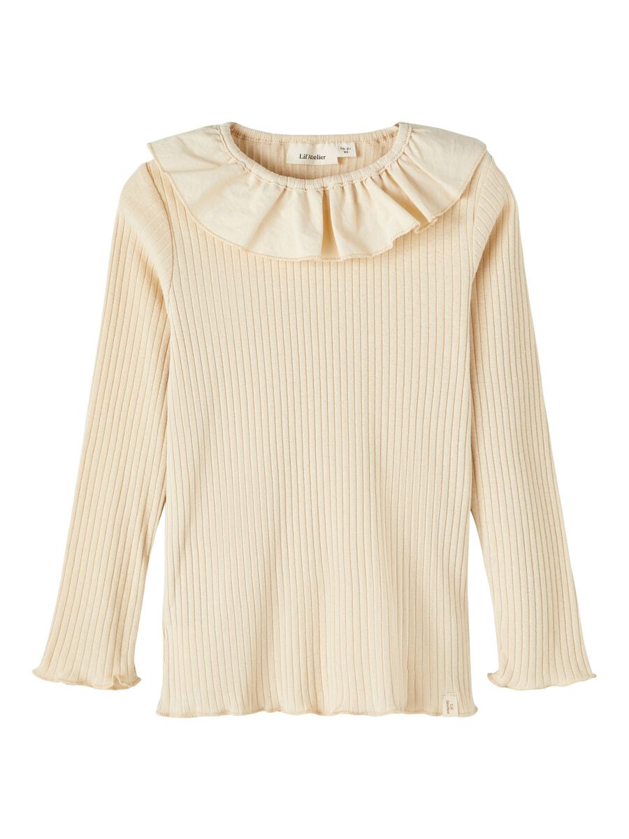 RIB TOP MET LANGE MOUWEN