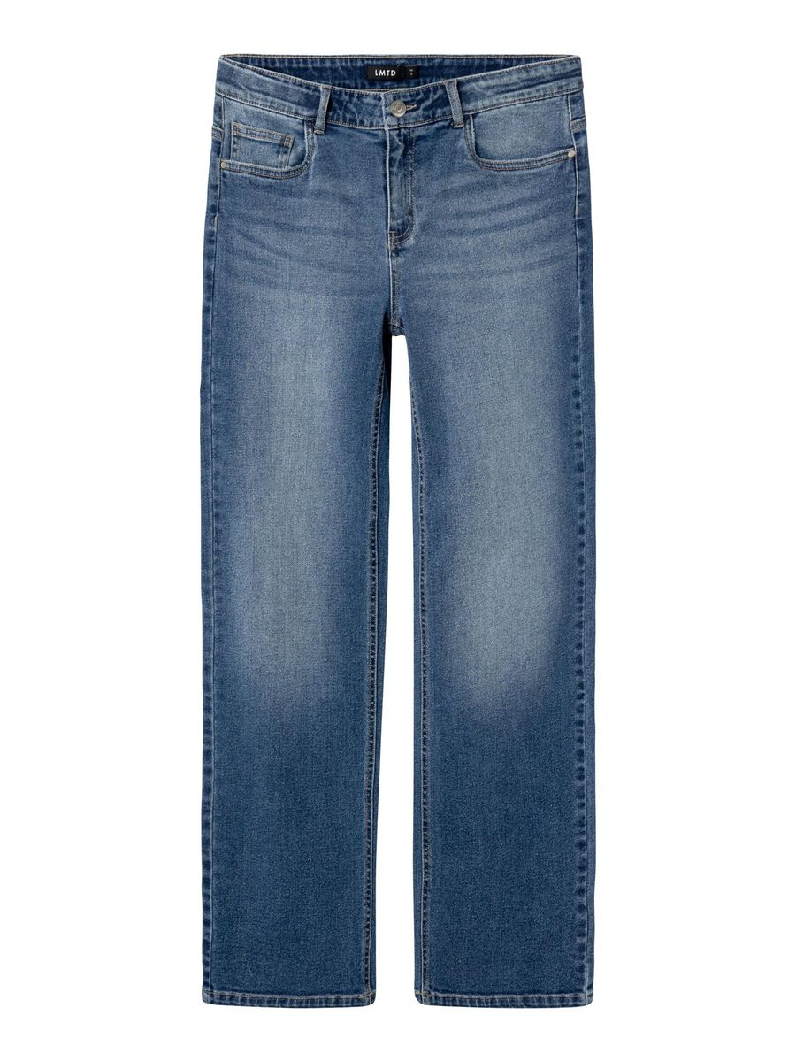 LOW-WAIST STRAIGHT LEG JEANS