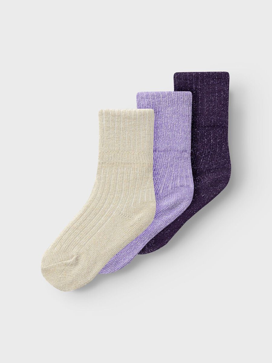 3-PACK GLITTER SOKKEN