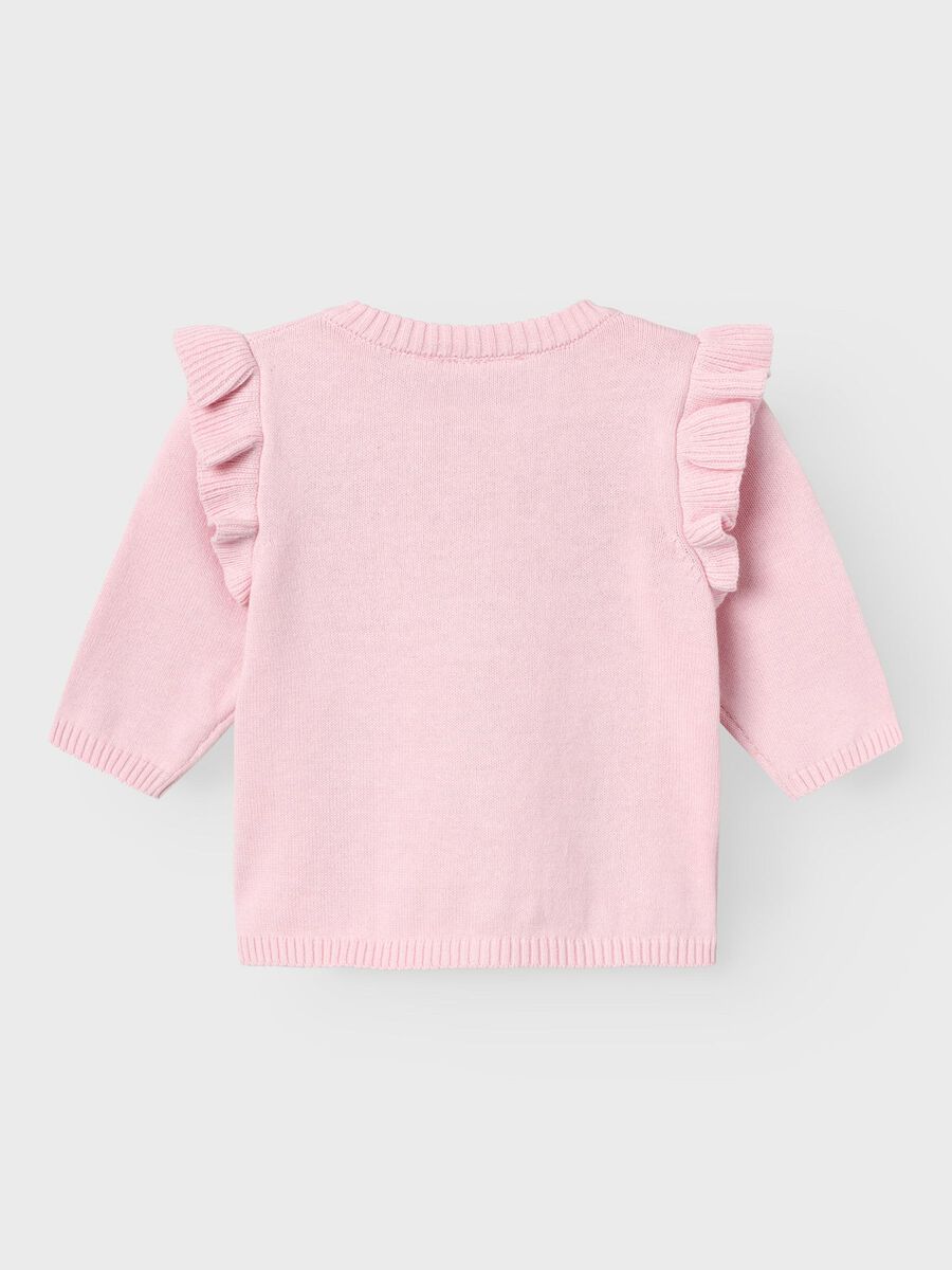 LANGE MOUWEN GEBREID VEST