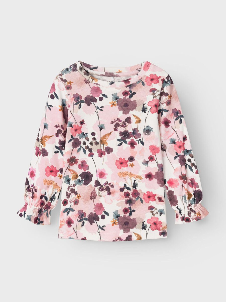 SLIM FIT TOP MET LANGE MOUWEN