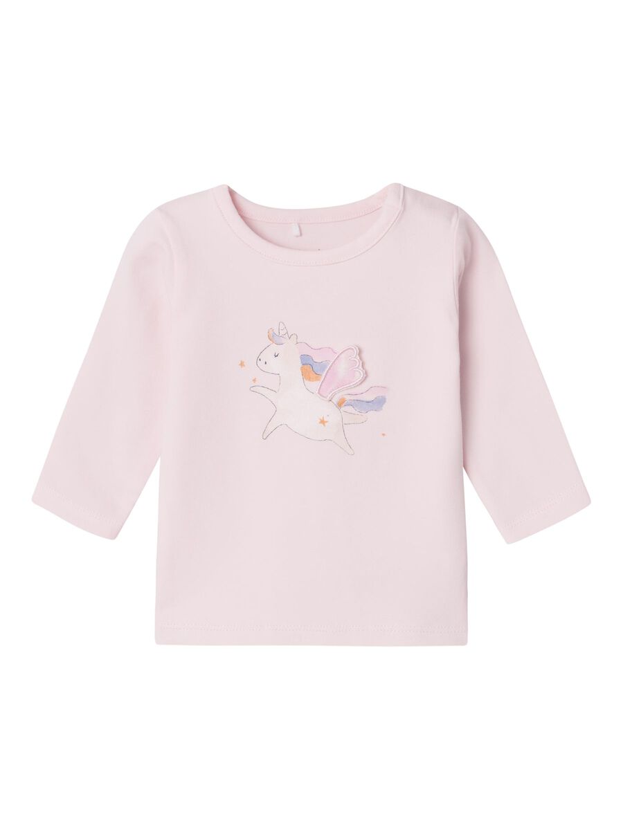 REGULAR FIT TOP MET LANGE MOUWEN