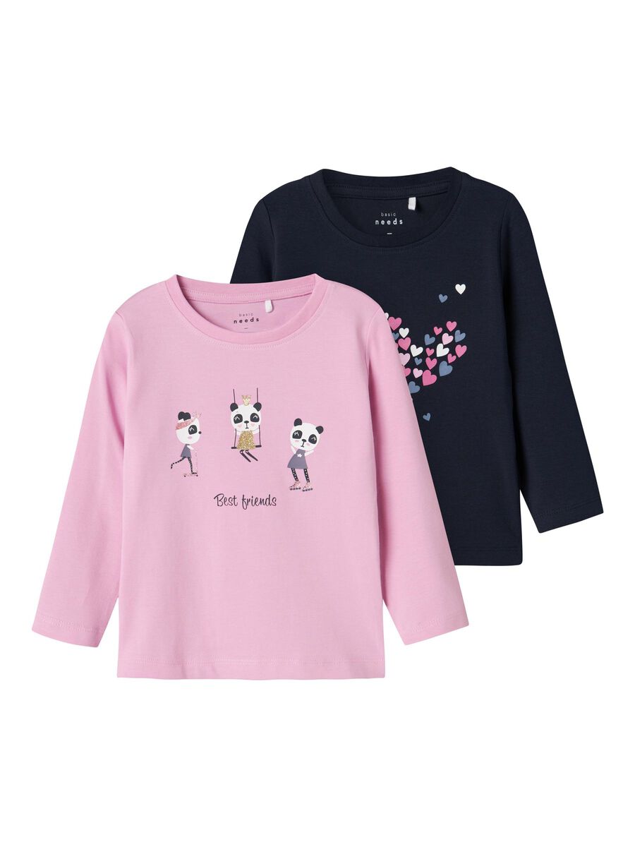 2-PACK TOP MET LANGE MOUWEN