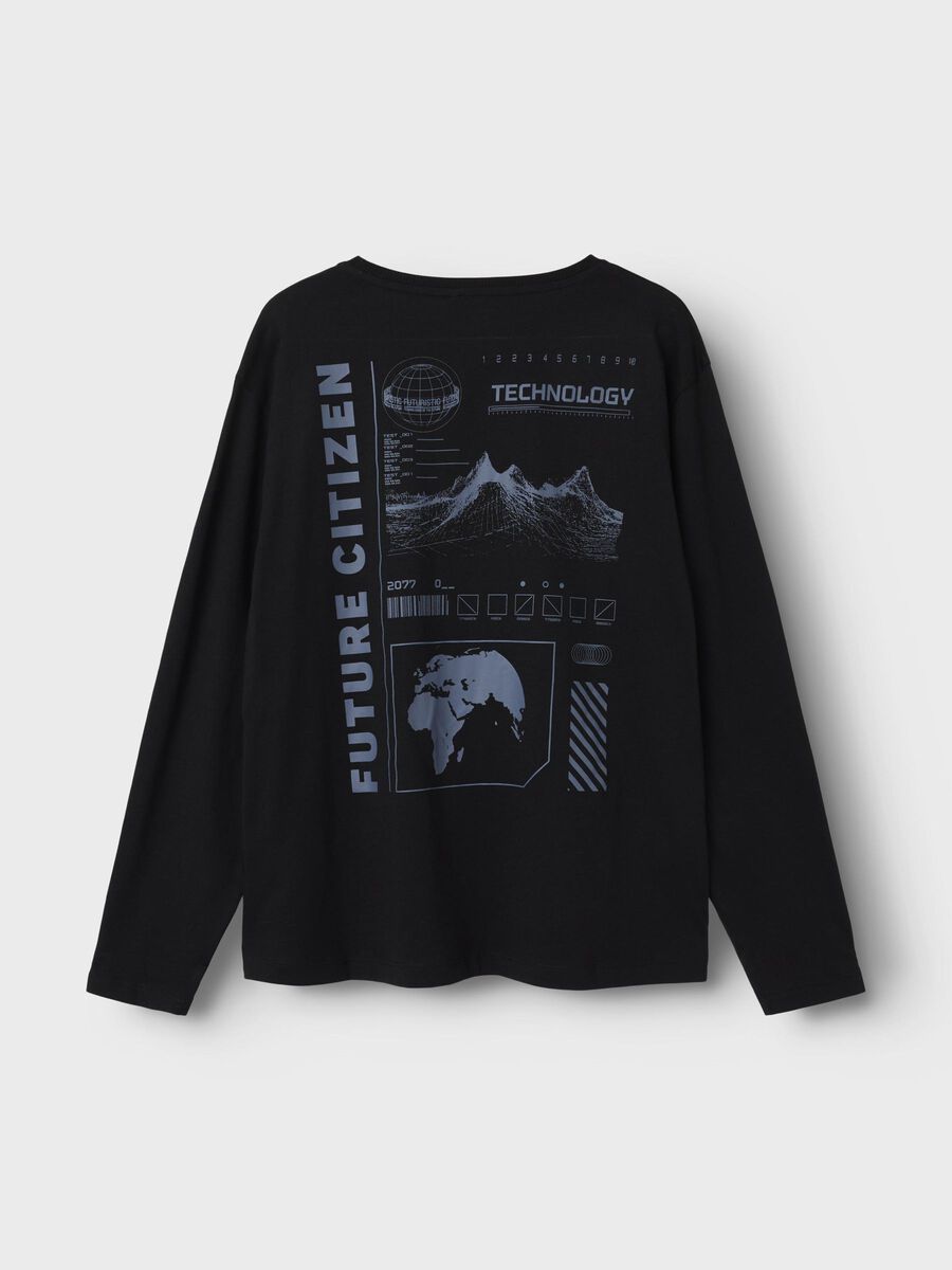 REGULAR FIT TOP MET LANGE MOUWEN