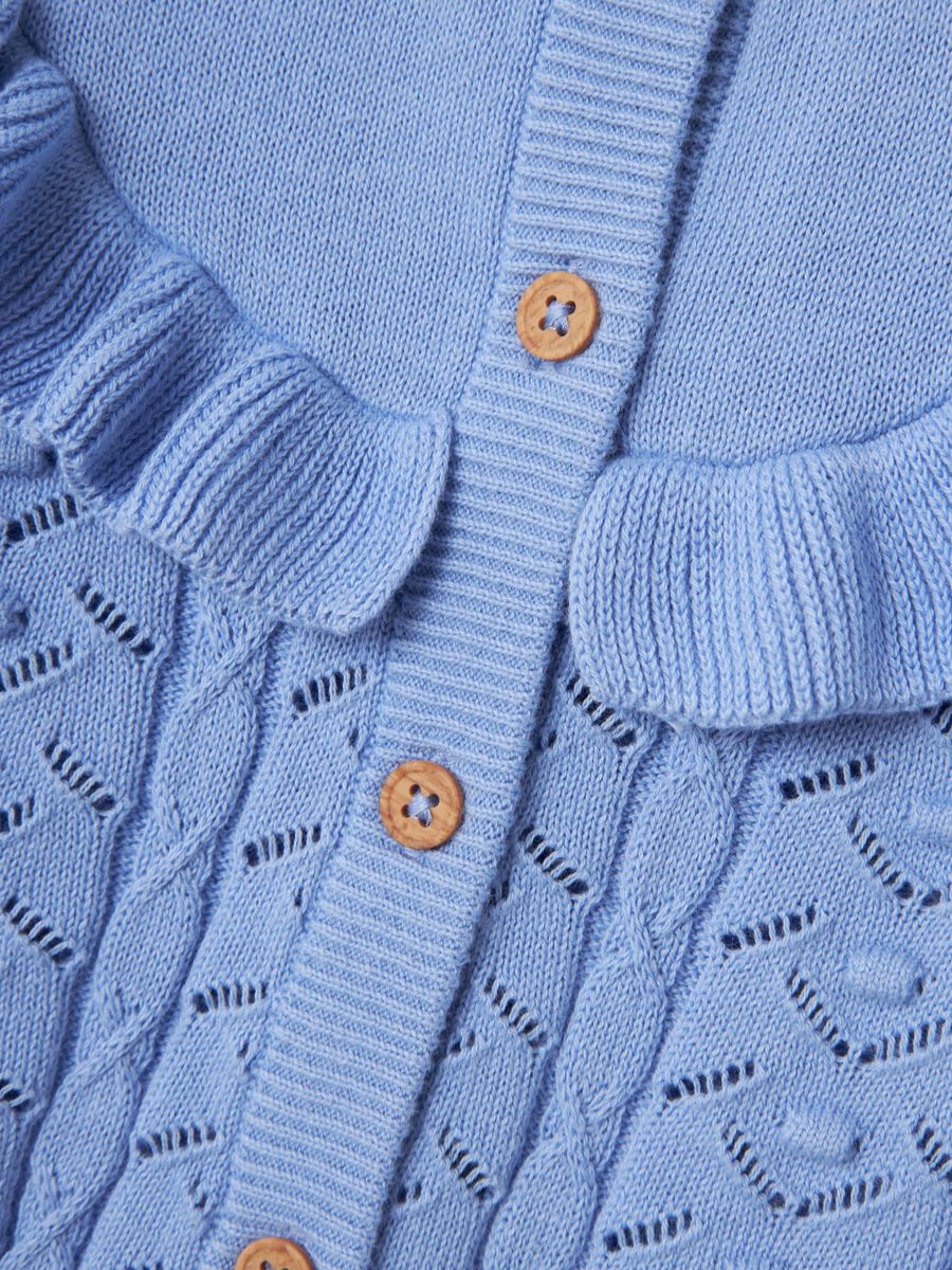 LANGE MOUWEN GEBREID VEST