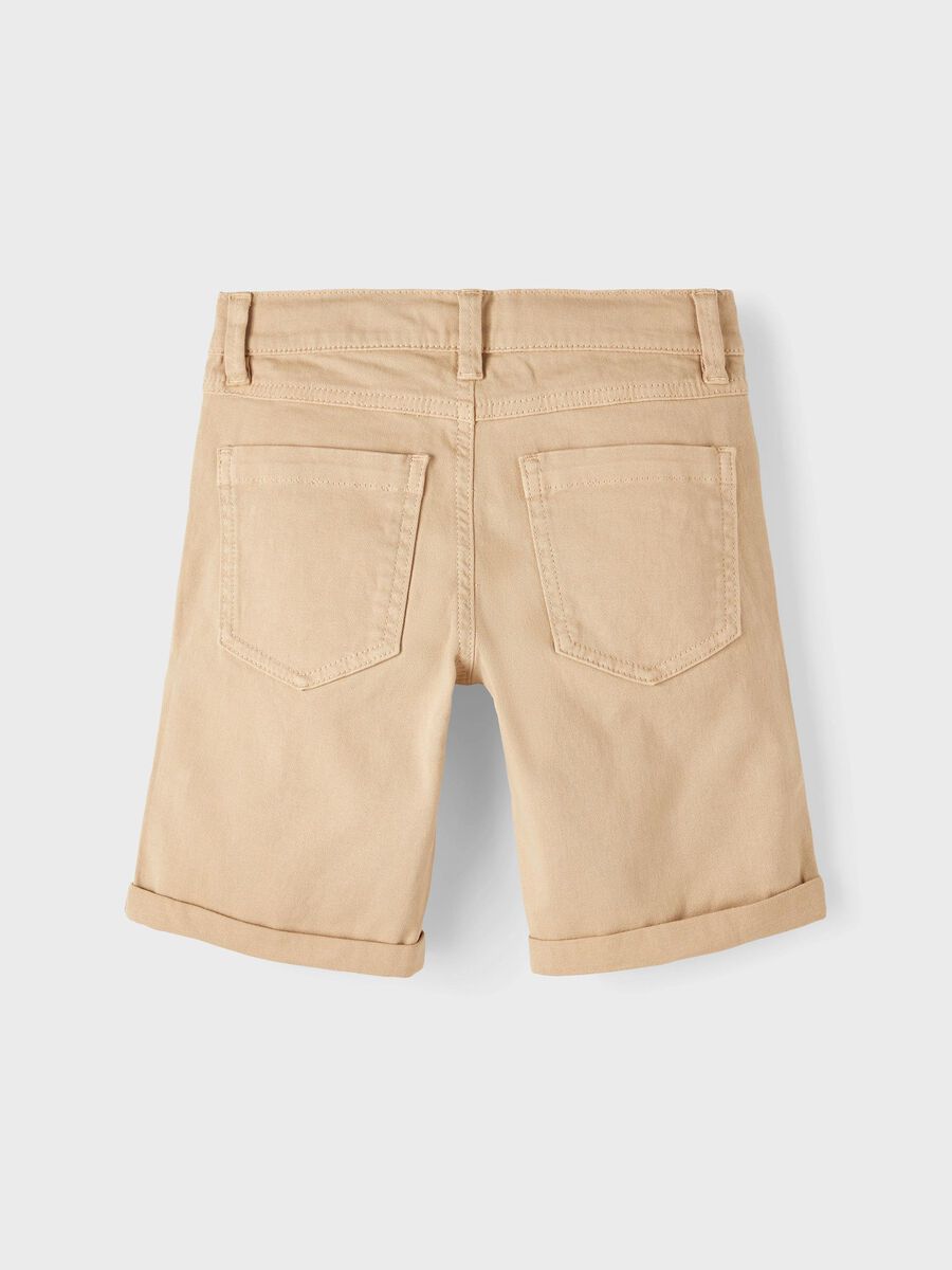 SLIM FIT TWILL SHORTS
