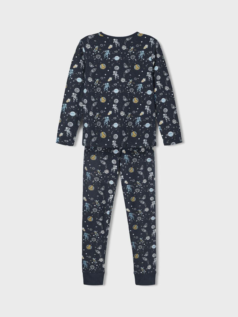 BIOLOGISCH KATOEN RUIMTEPRINT PYJAMA