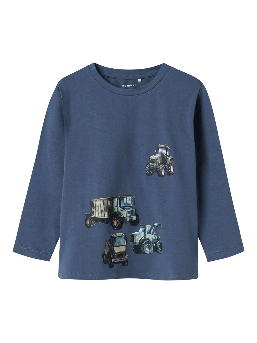 REGULAR FIT TOP MET LANGE MOUWEN