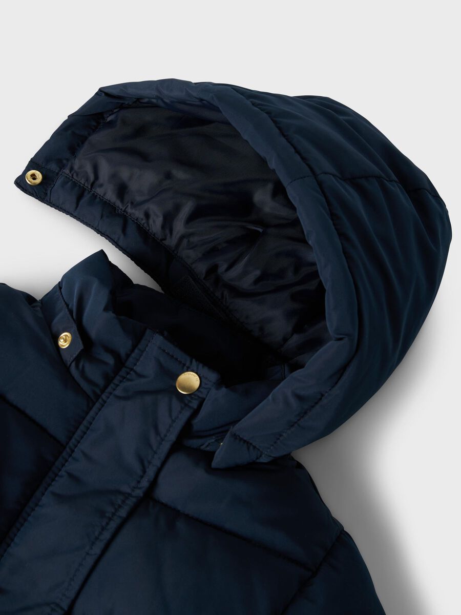 LANGE GEWATTEERDE JAS