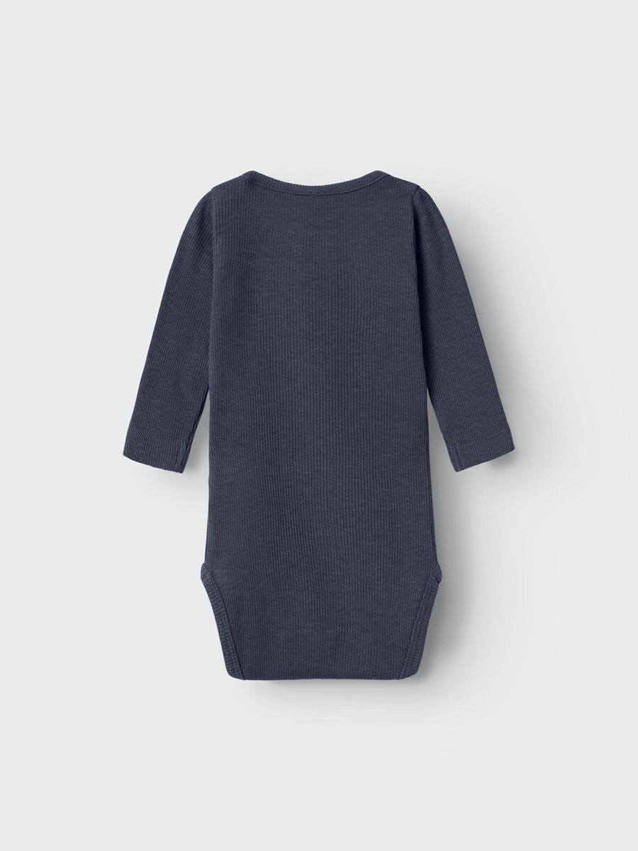LANGE MOUWEN RIB ROMPER