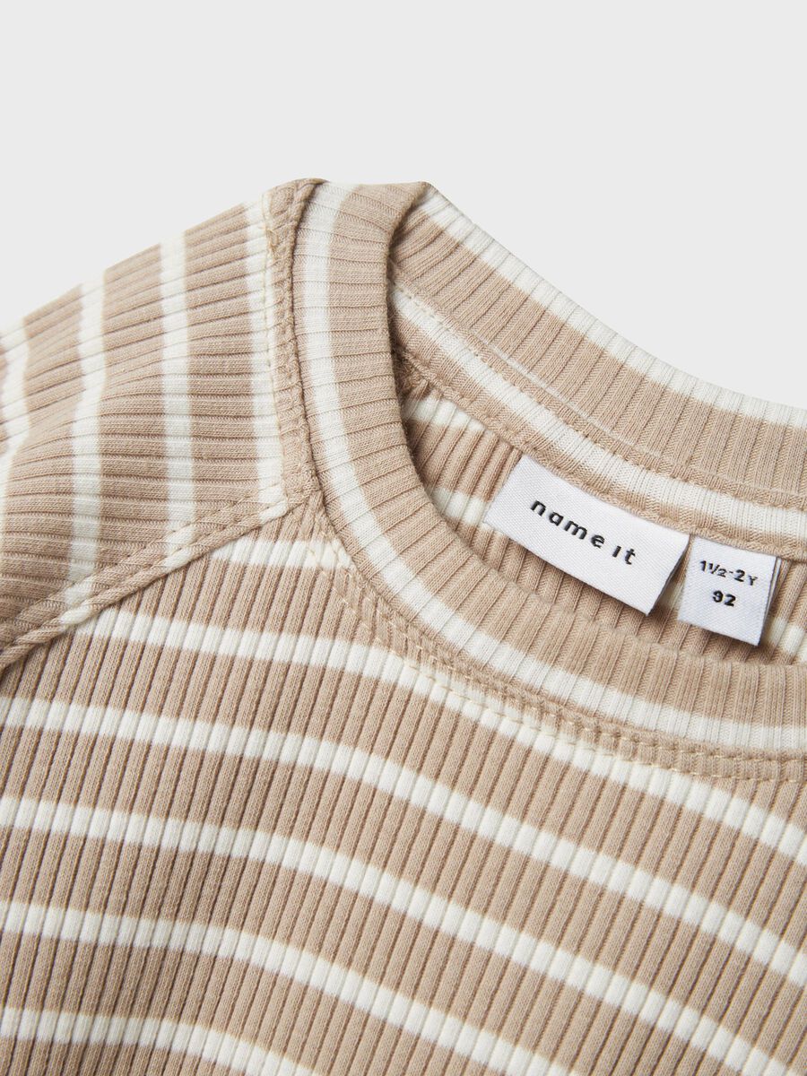 REGULAR FIT TOP MET LANGE MOUWEN