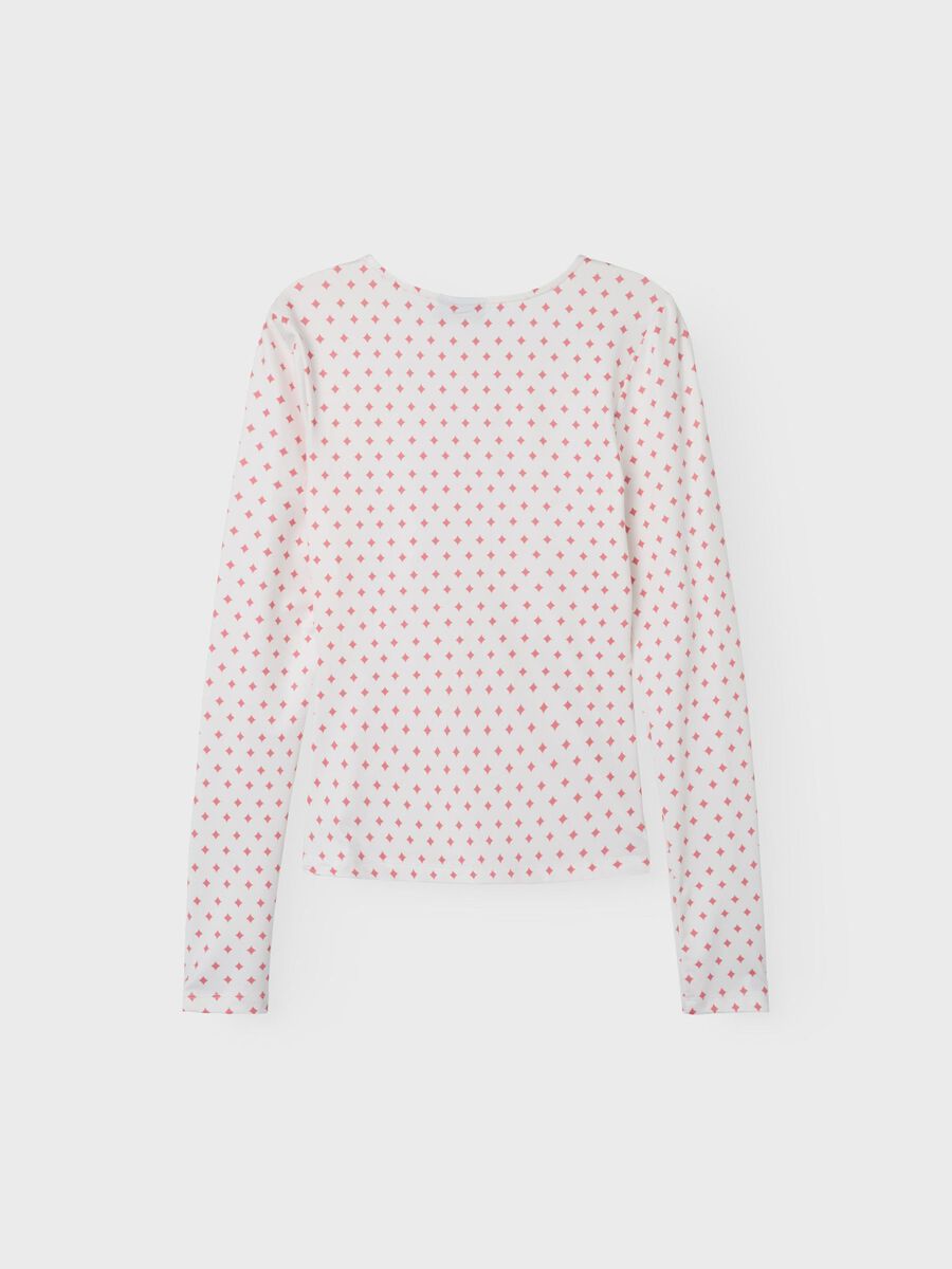 KORTE TOP MET LANGE MOUWEN