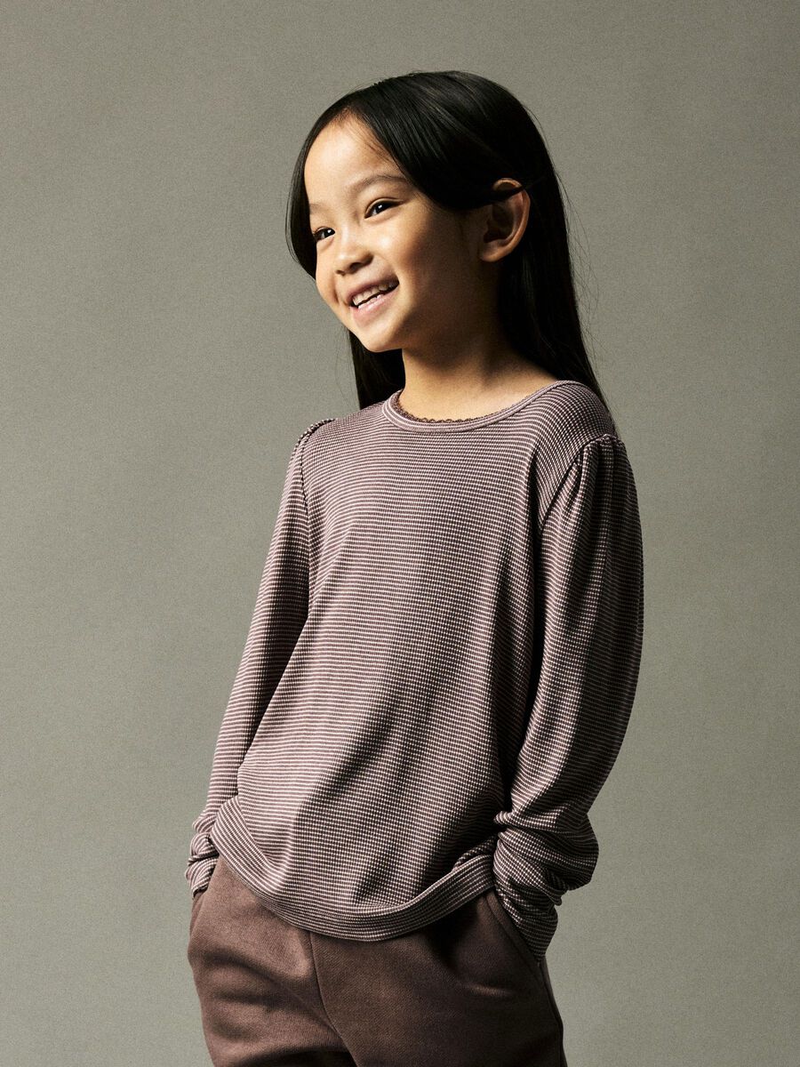 REGULAR FIT TOP MET LANGE MOUWEN