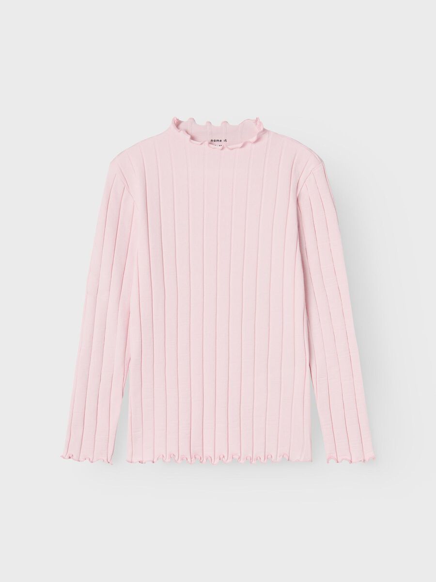 RIB TOP MET LANGE MOUWEN