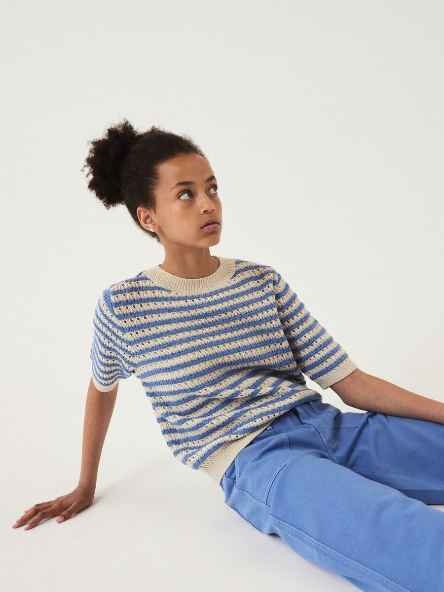 LOW-WAIST WIDE-LEG CARGO BROEK