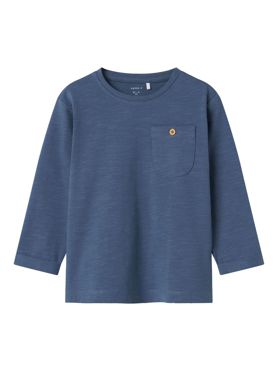 REGULAR FIT TOP MET LANGE MOUWEN