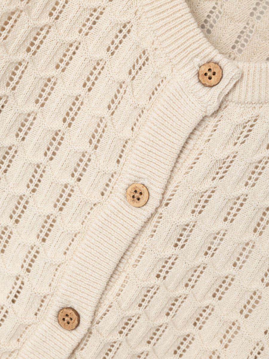 LANGE MOUWEN GEBREID VEST