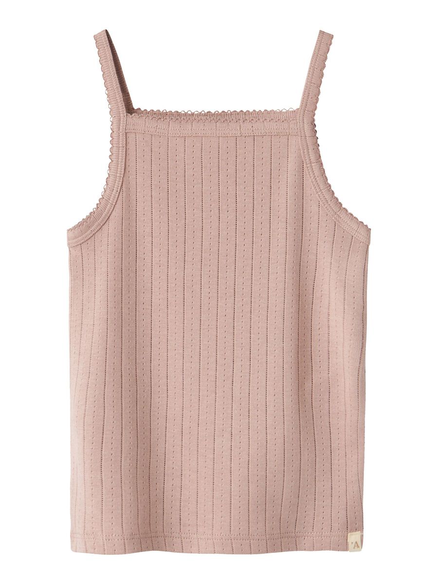 SLIM FIT TOP MET BANDJES