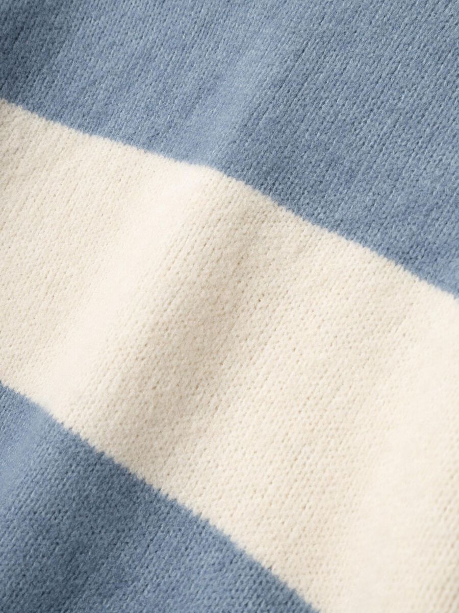 GESTREEPT GEBREIDE TRUI