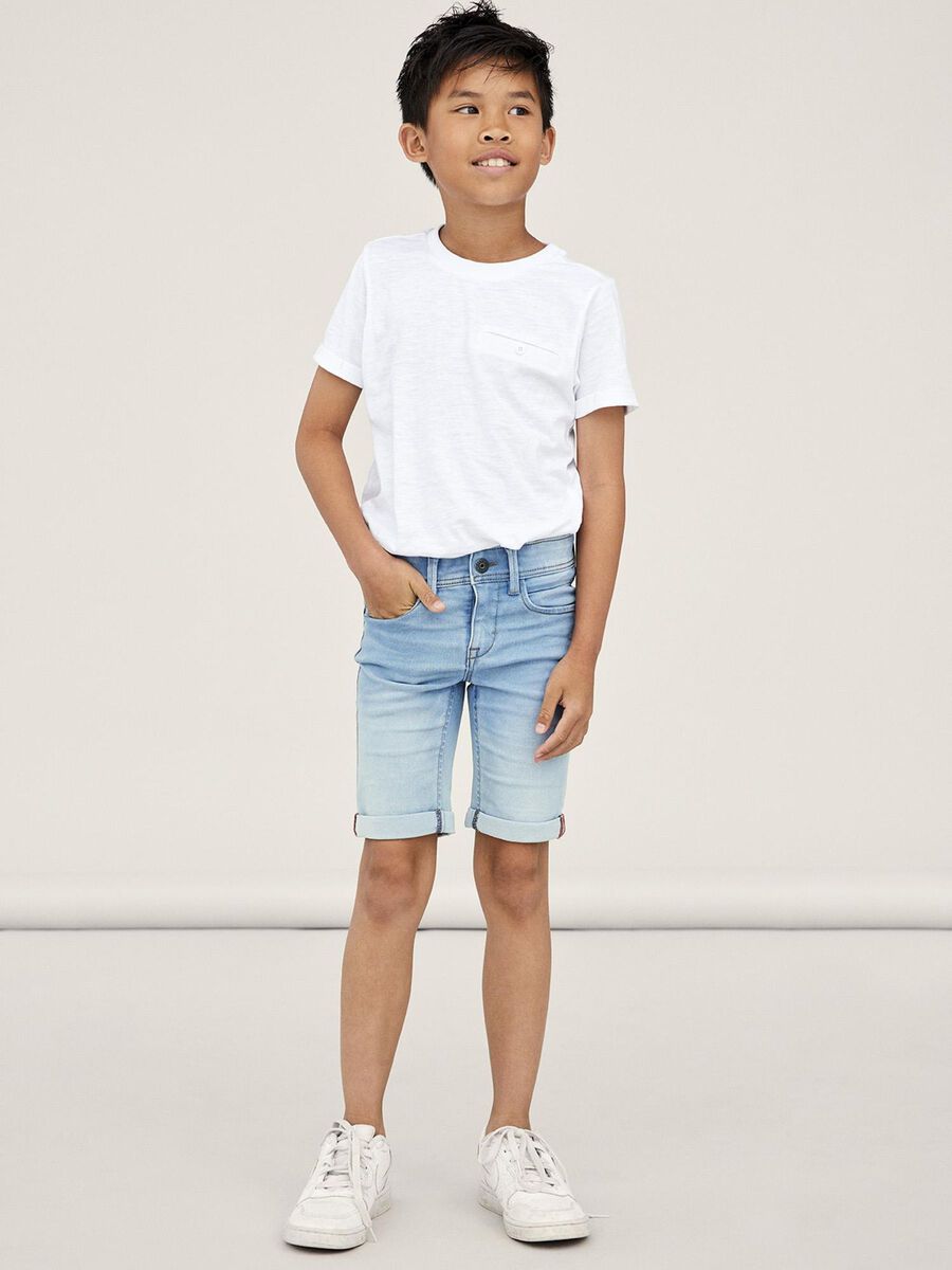 SLIM FIT LANGE SHORTS