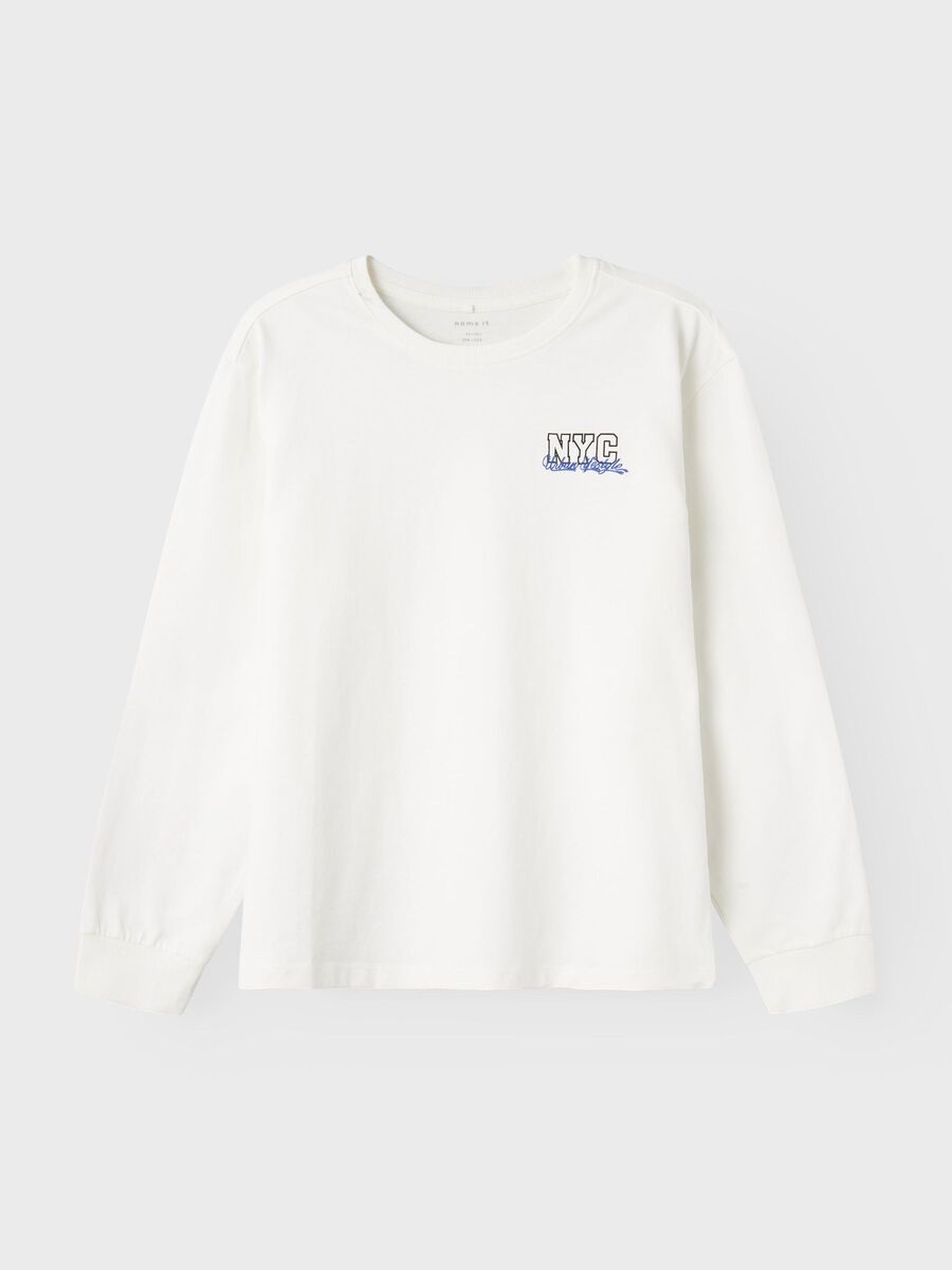 REGULAR FIT TOP MET LANGE MOUWEN