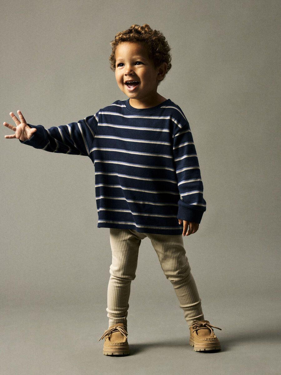 REGULAR FIT TOP MET LANGE MOUWEN