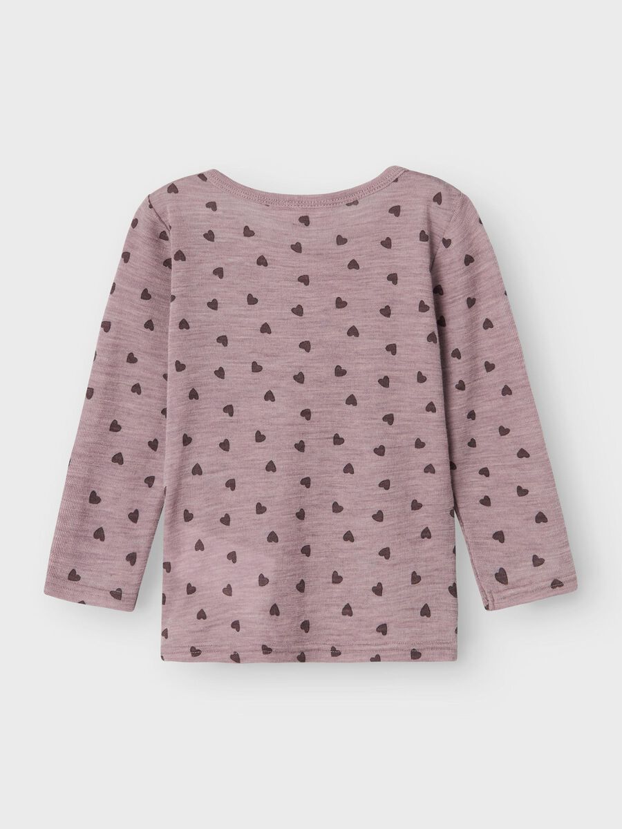 MERINO WOL TOP MET LANGE MOUWEN