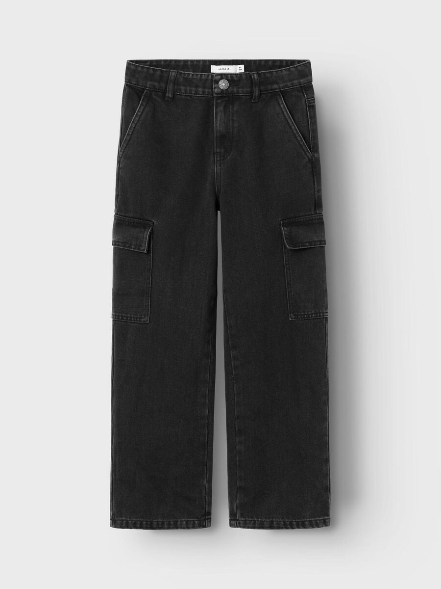 WIJDE PIJPEN CARGO JEANS