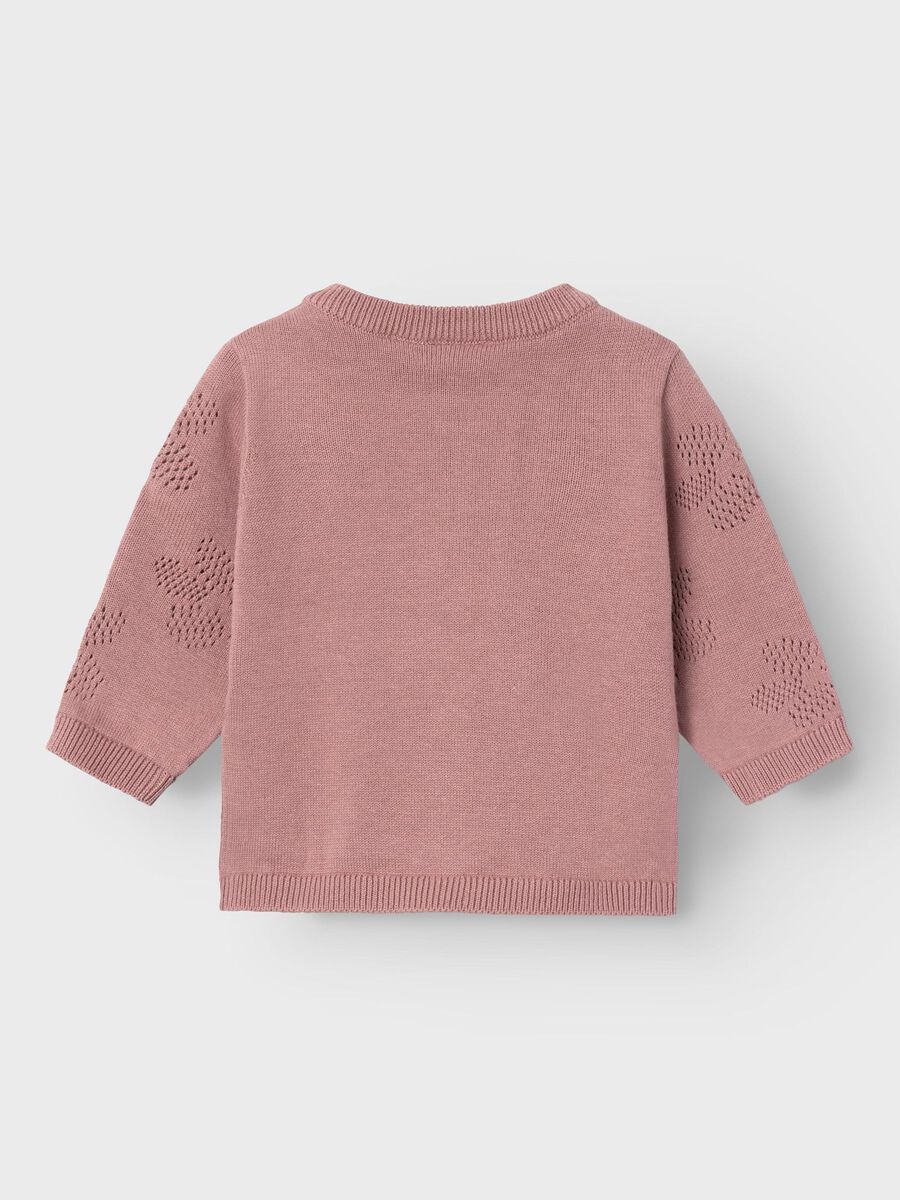 LANGE MOUWEN GEBREID VEST